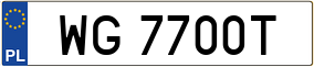 Trailer License Plate